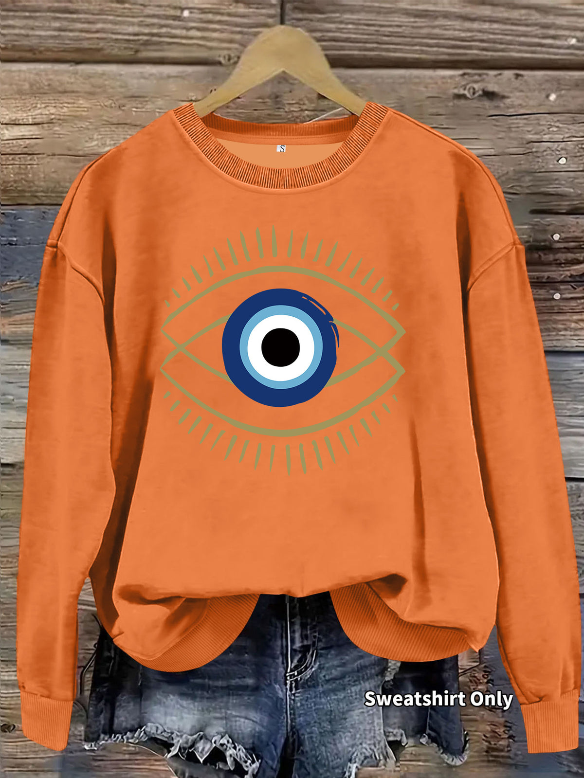 Loose velvet sweatshirt