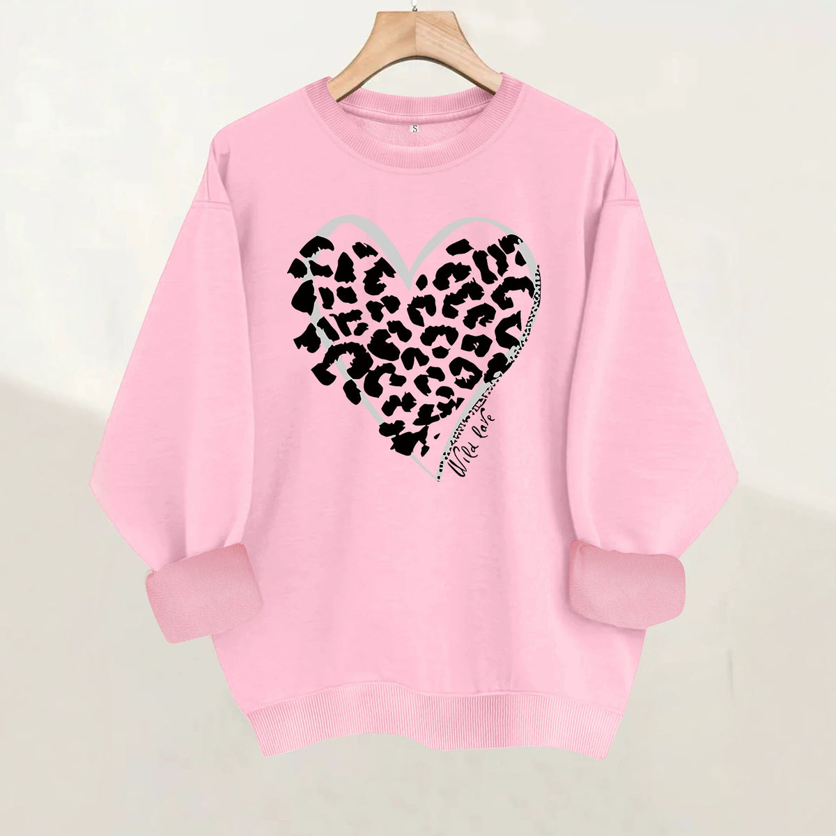 Round neck fleece hoodie