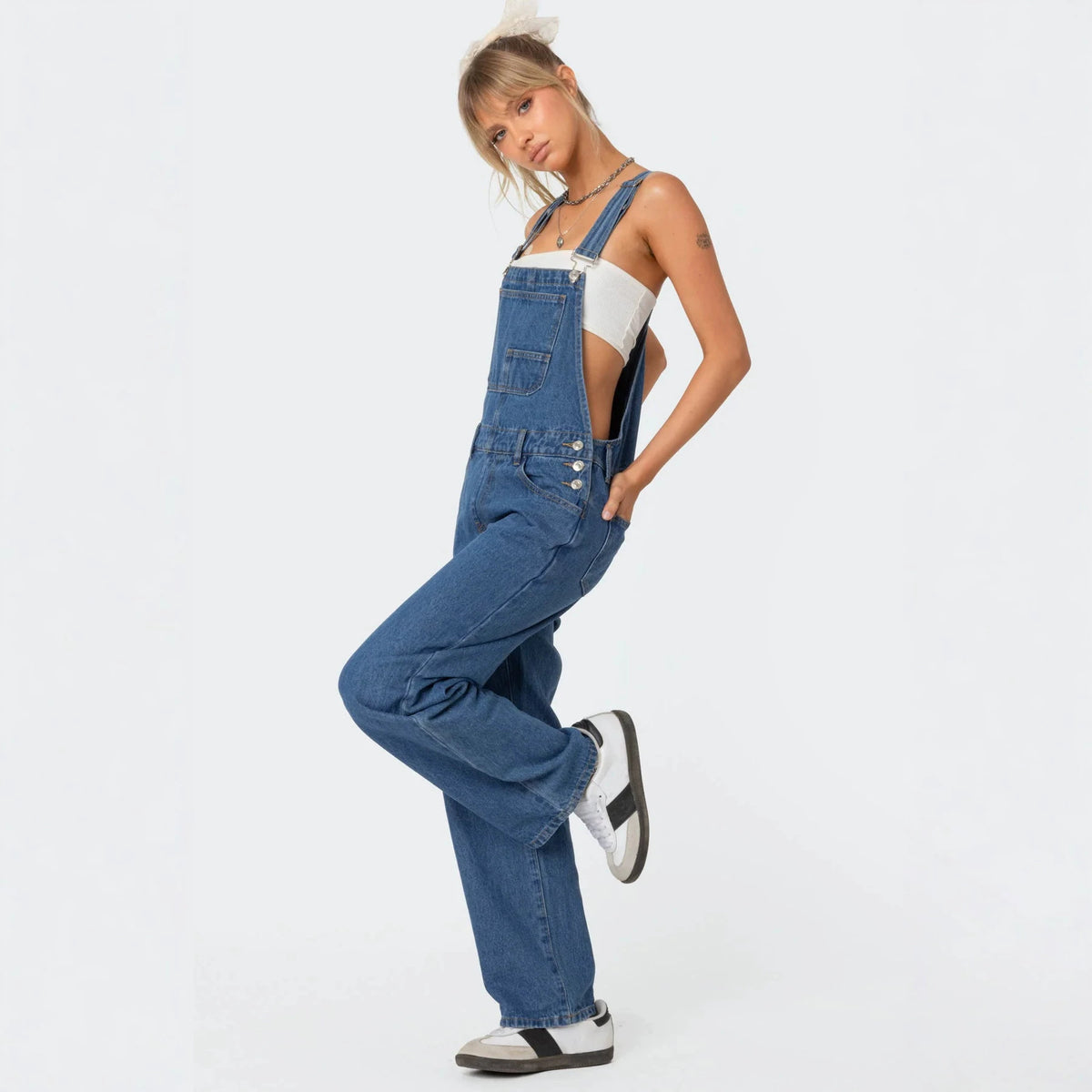 Summer Women's Trendy  Denim Overalls Casual Streetwear Comfortable Suspender Pants