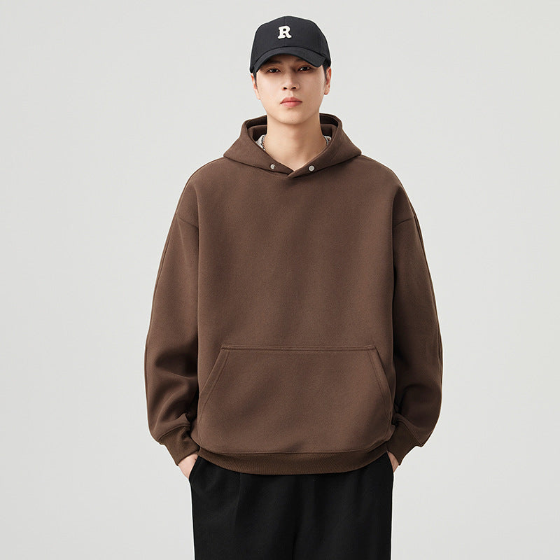 Men's Heavyweight Pullover Hooded Sweatshirt Relaxed Fit Casual Top
