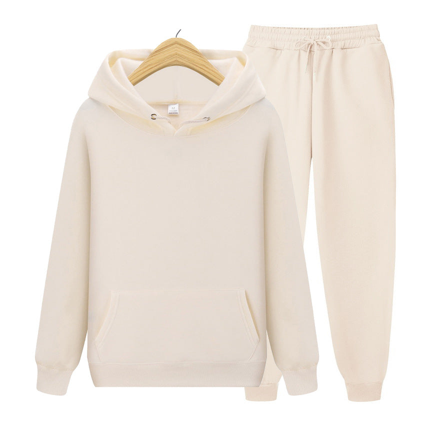 Men's Solid Color Thickened Hoodie Sweatshirt Casual Pullover Unisex Top