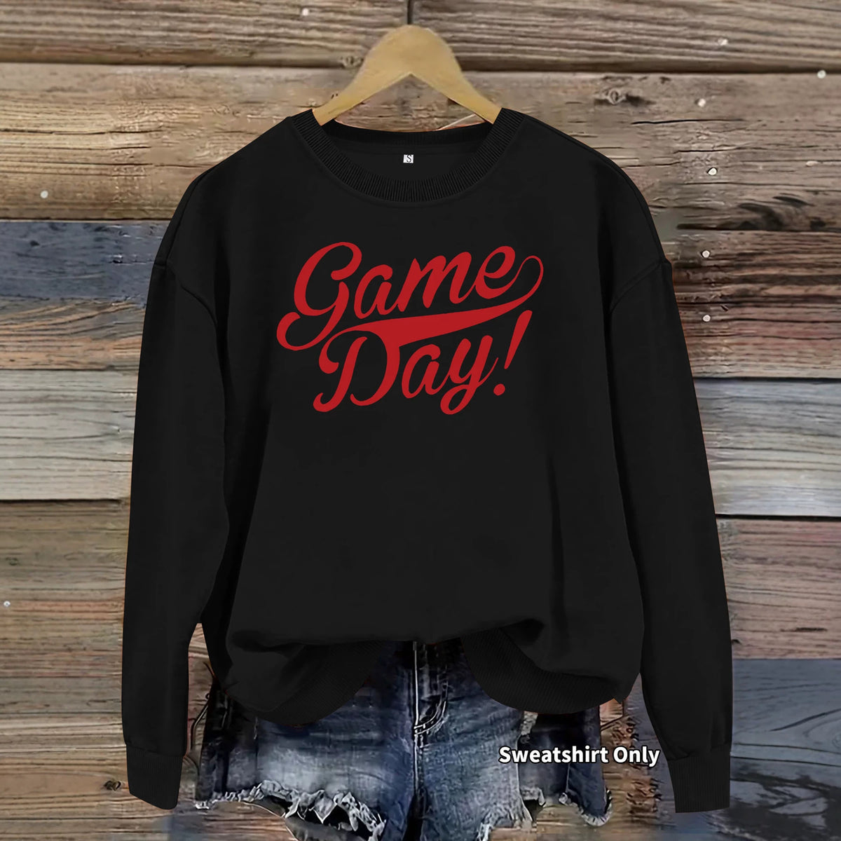 Printed loose women's fleece hoodie