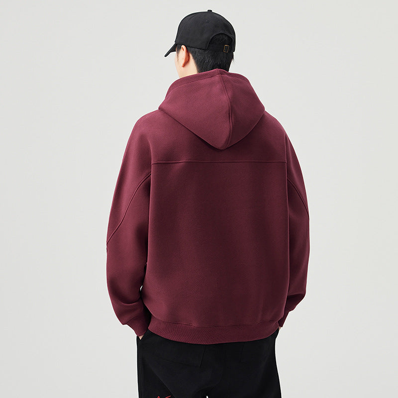 Men's Heavyweight Pullover Hooded Sweatshirt Relaxed Fit Casual Top