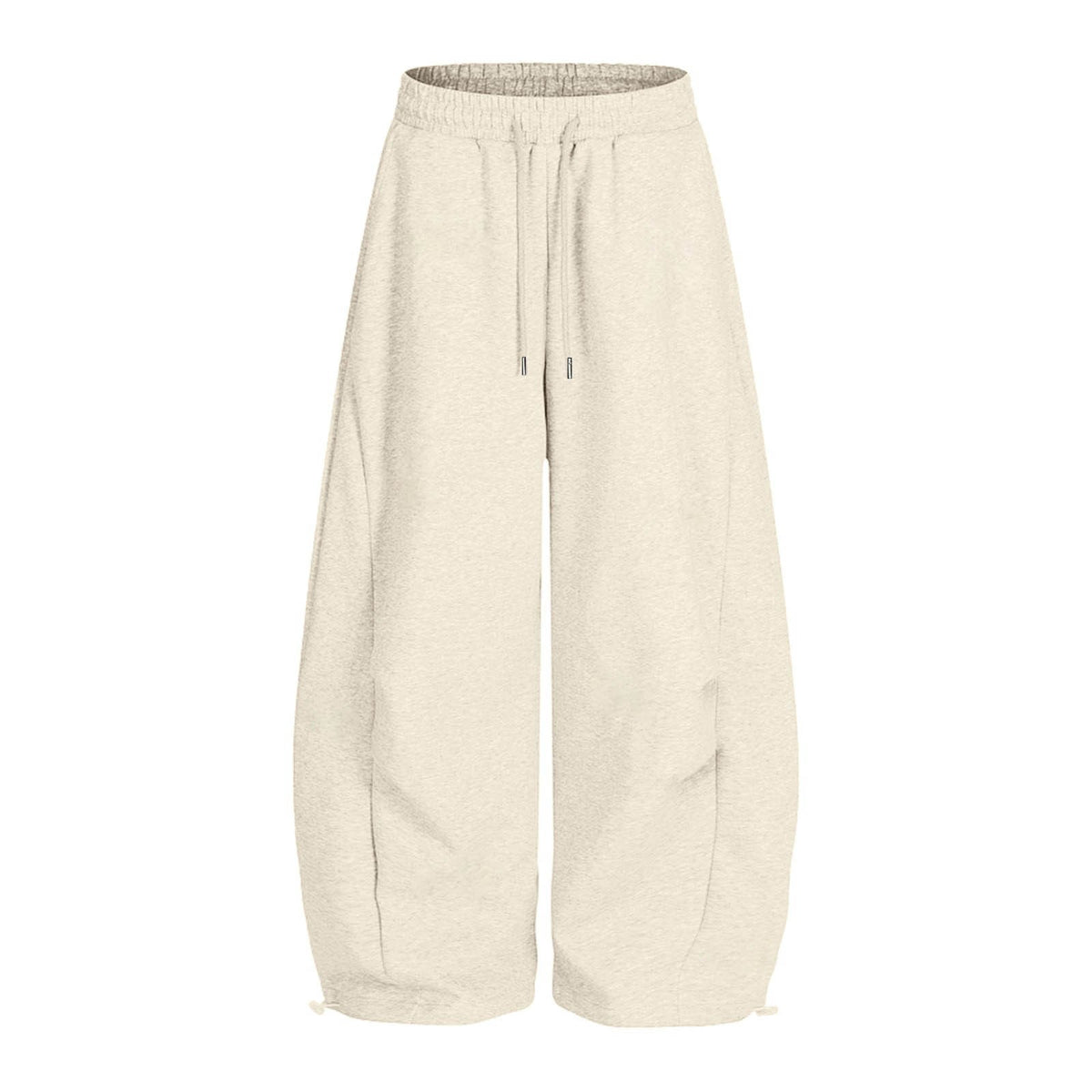 Women's Solid Color Drapey Wide Leg Pants, Loose Fit Casual Lightweight Trousers