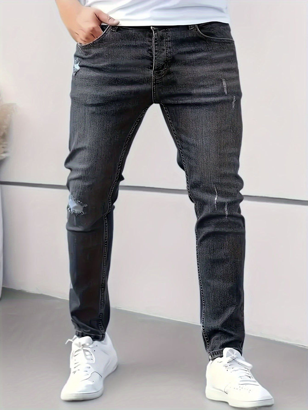 Style Summer Slim Fit Skinny Jeans for Men Fashion Casual Denim Pants