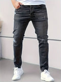 Style Summer Slim Fit Skinny Jeans for Men Fashion Casual Denim Pants