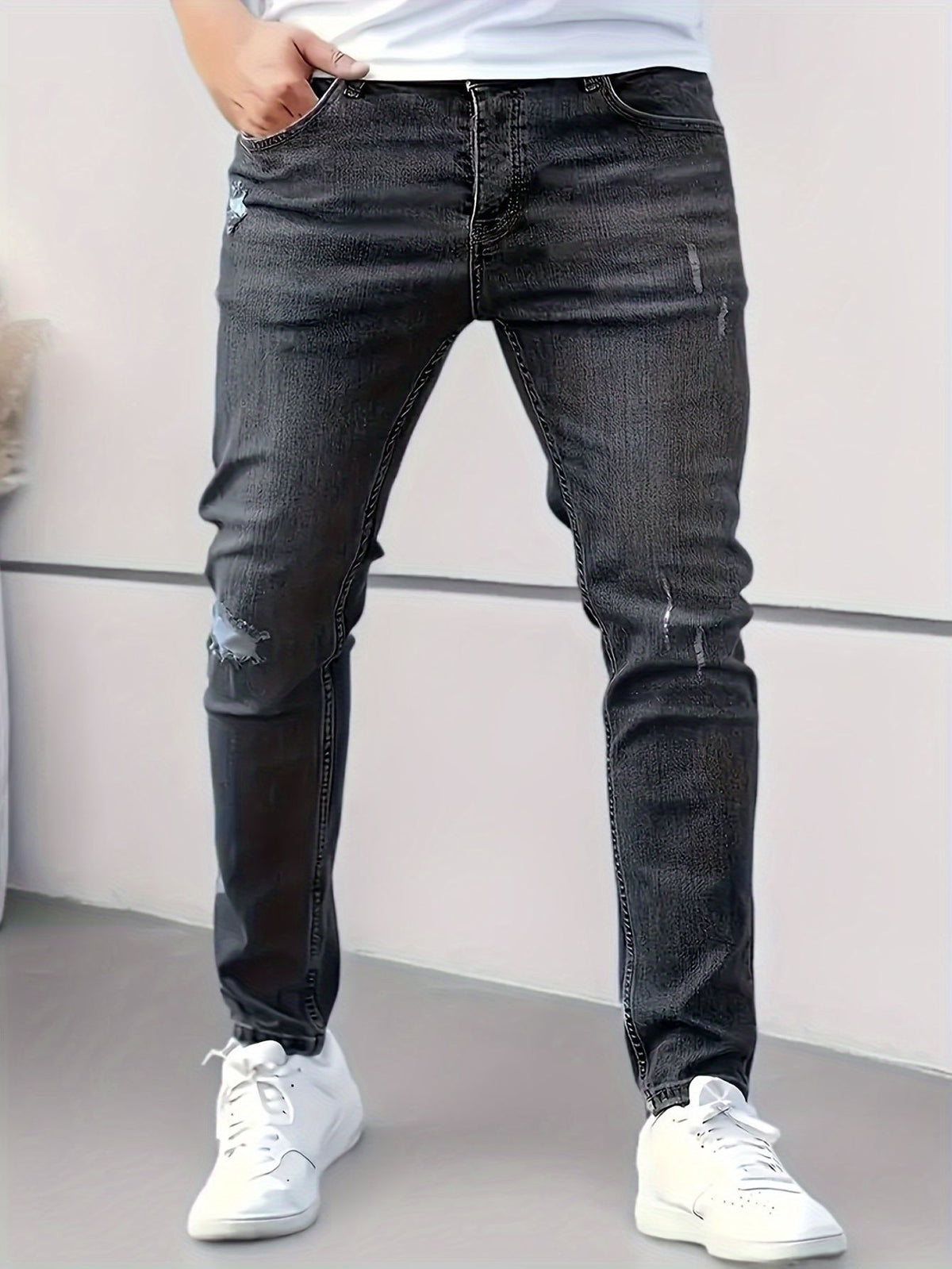 Style Summer Slim Fit Skinny Jeans for Men Fashion Casual Denim Pants