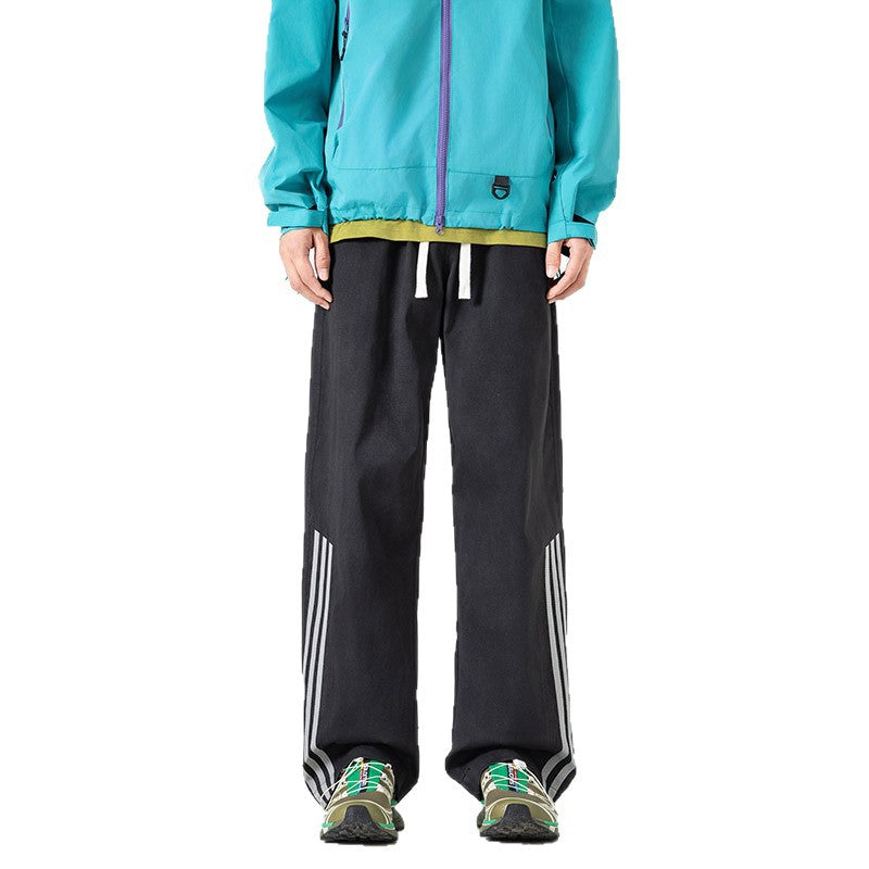 Casual Streetwear Pants with Tie-Dye Drip Effect Slimming and Flowy Loose Trousers