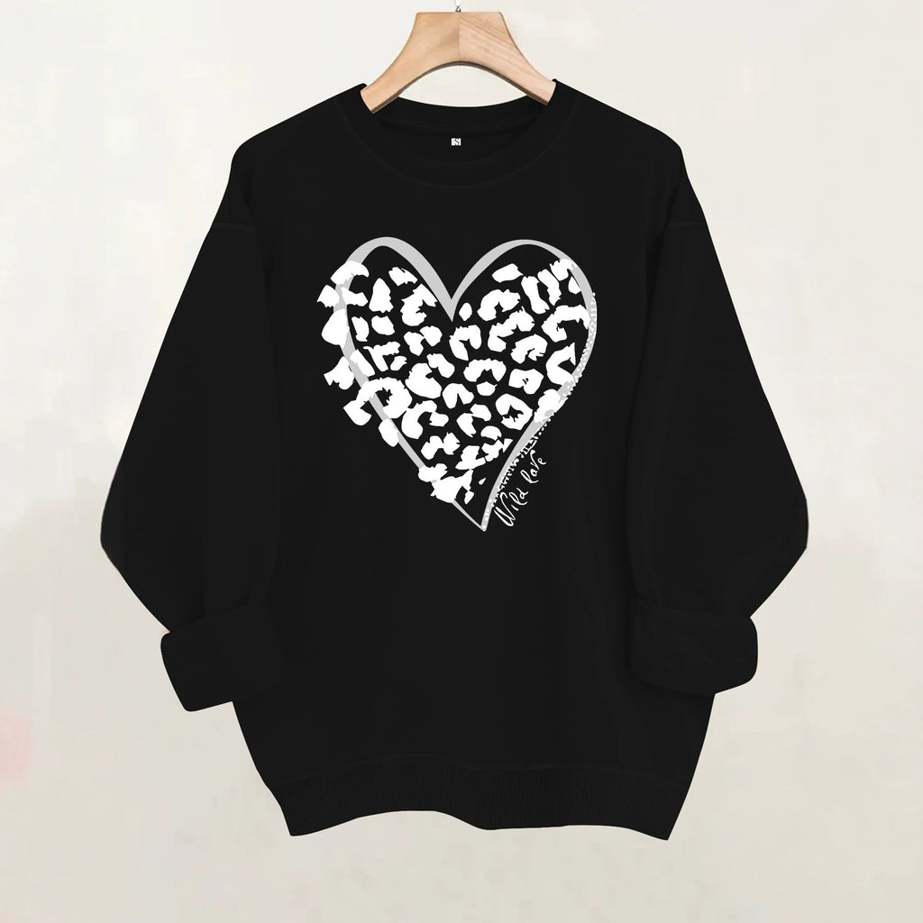 Round neck fleece hoodie
