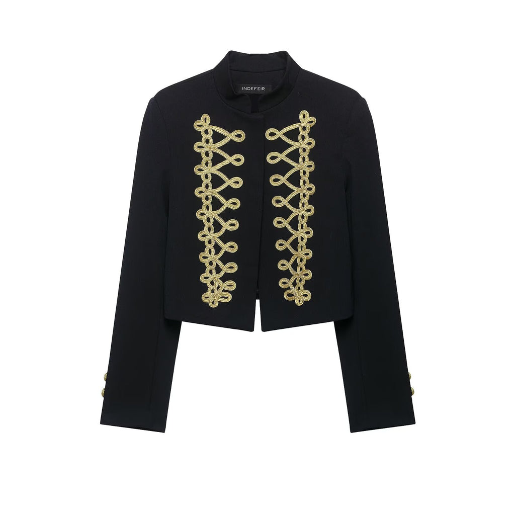 Rope knot long sleeved jacket