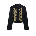 Rope knot long sleeved jacket