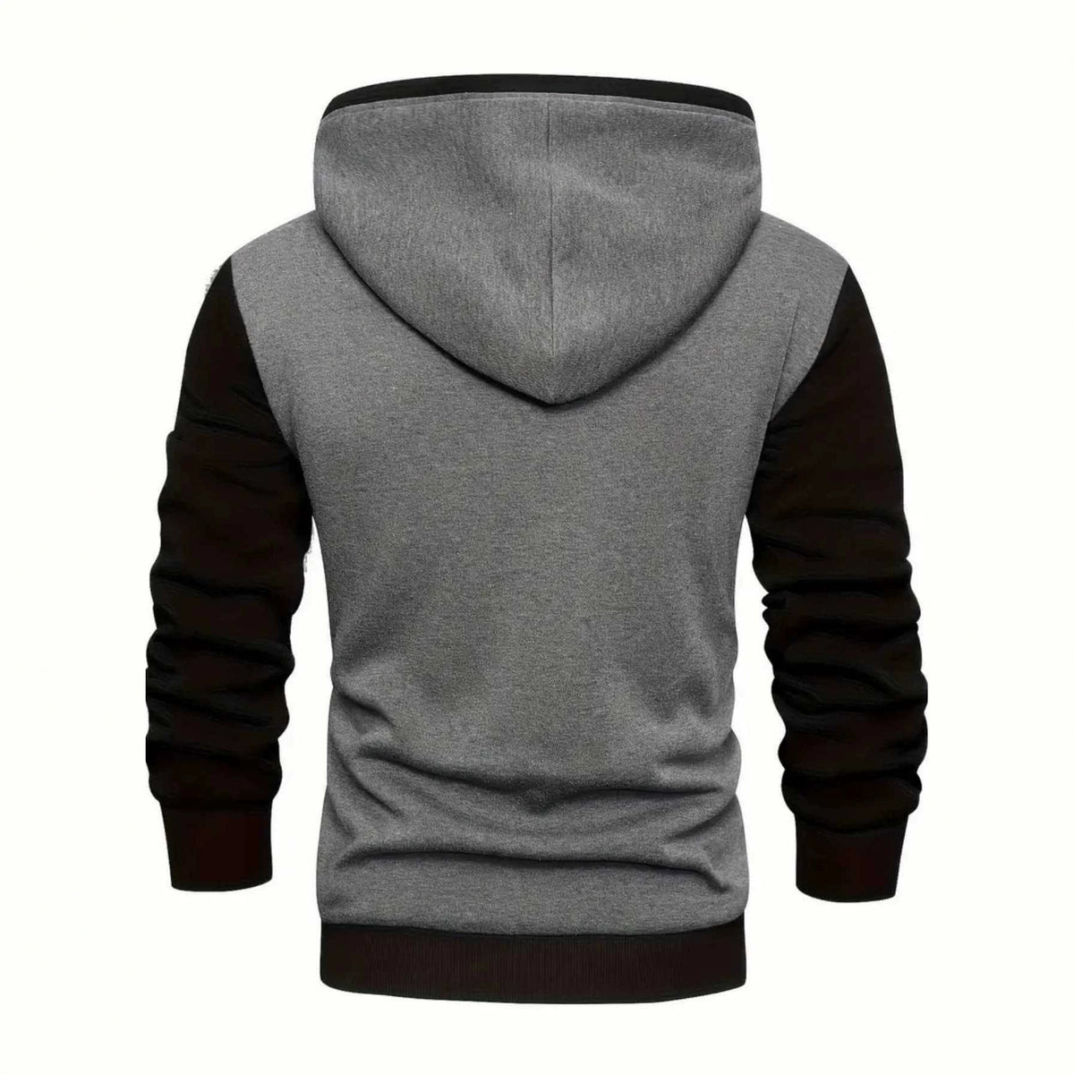 Men's Color Block Sweatshirt Jacket Casual Sporty Thick Fleece Pullover