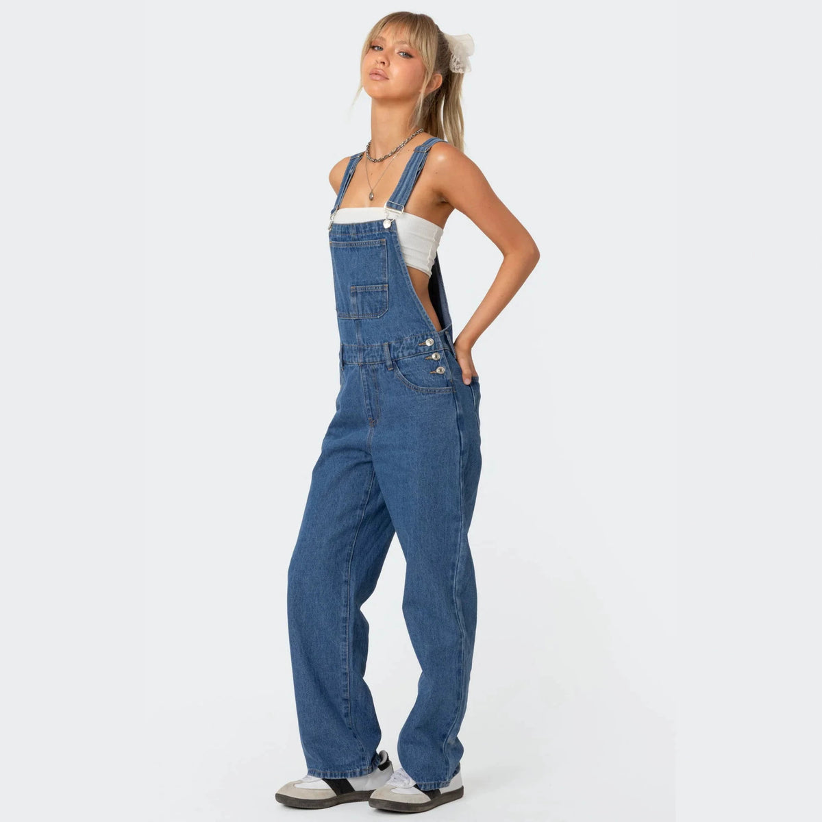 Summer Women's Trendy  Denim Overalls Casual Streetwear Comfortable Suspender Pants