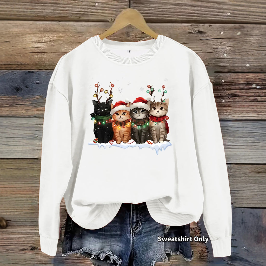 Loose velvet sweatshirt