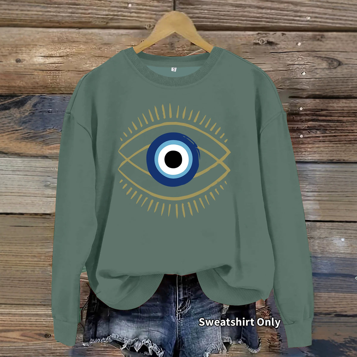 Loose velvet sweatshirt