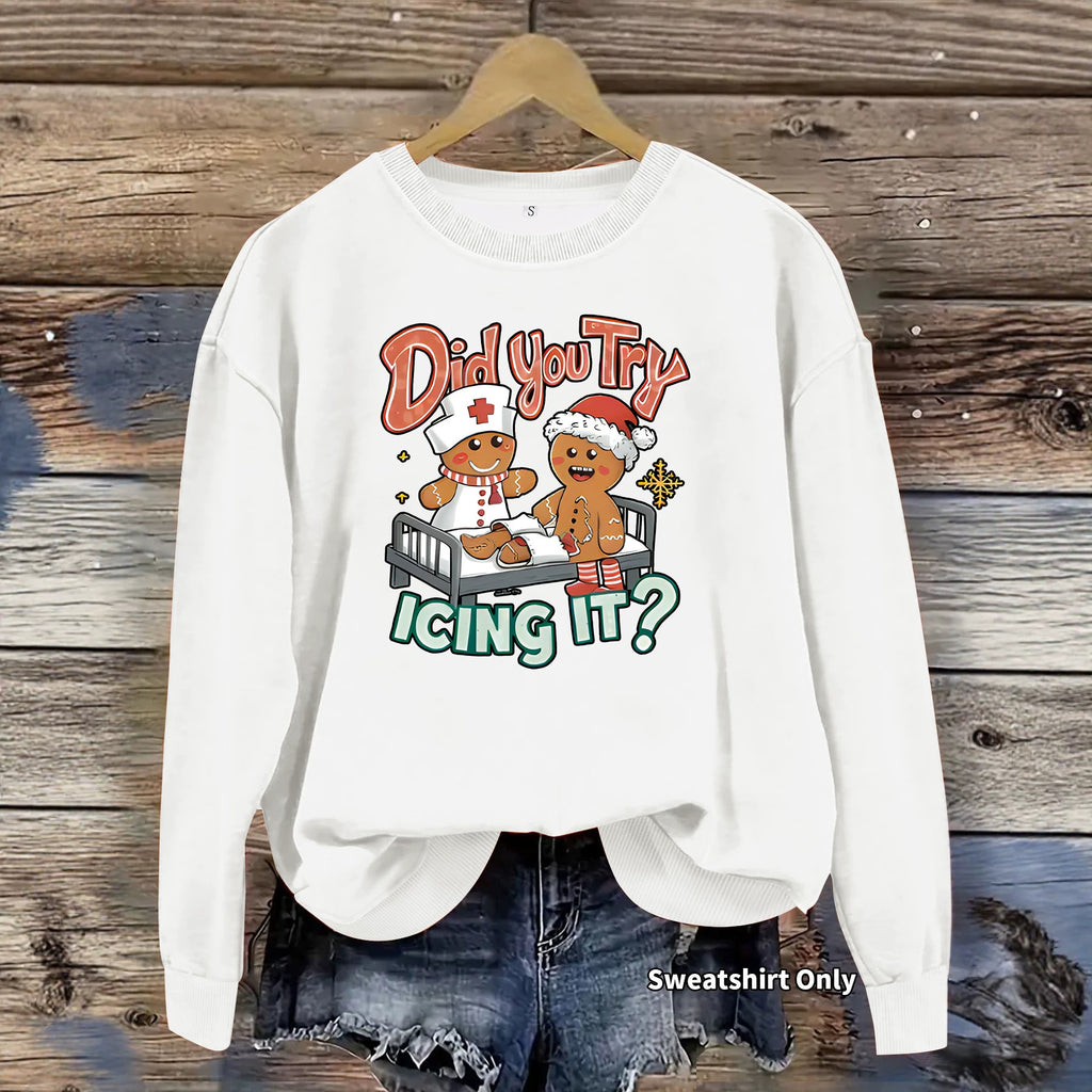 Round neck fleece sweatshirt sports sweatshirt